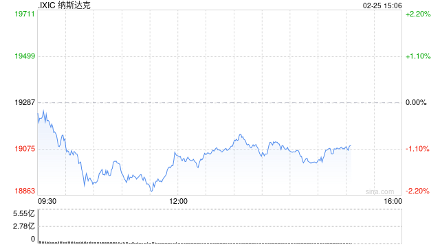 午盘：美股走低科技股领跌 特斯拉一度跌逾9%