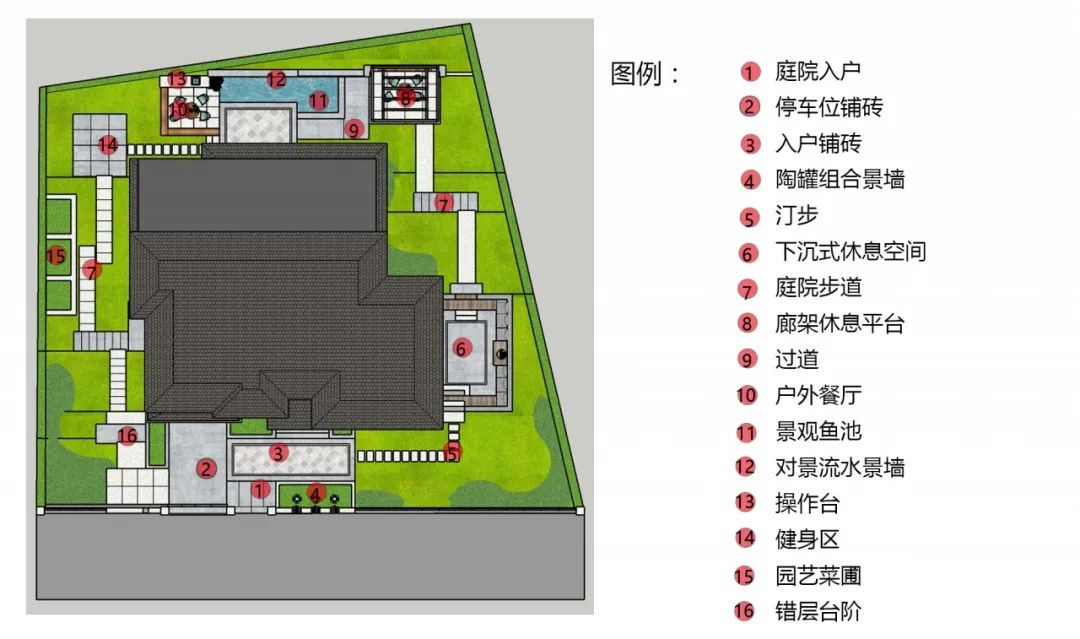 园艺摆设布局设计图例(展示设计作品案例ppt)